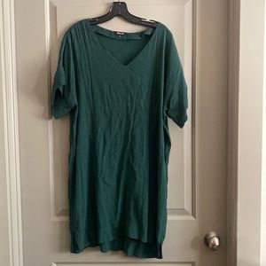 Madewell green shift dress